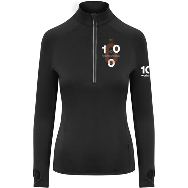100 Club Cool-Flex Girlie Half Zip Top Thumbnail