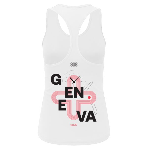 Women’s Recycled Performance Slim Racerback Vest - Hyrox Geneva Thumbnail